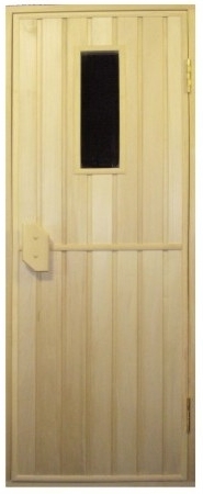 Дверь банная остекленная № 3 кедр (1880 х 680 мм)