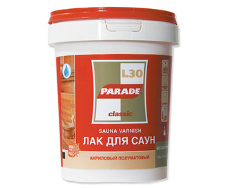 Лак на водной основе PARADE 0.9 кг (бесцветный, полуматовый)